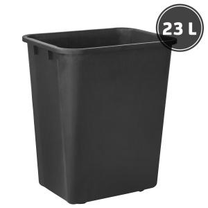 Plastic trash bins and urns Garbage bin, black (23  l.)