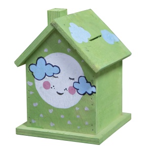 Accessories Plywood money box house (with a picture)
